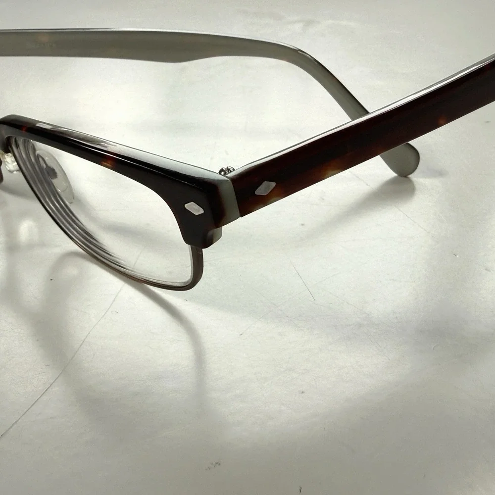 Felix + Iris Walker TCP Browline Eyeglass Frame 50-19-145‎ Brown Tortoise Blue